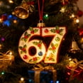 thumbnail image 7 of WEGFTDUOP Christmas 67 Acrylic Ornament Six Funny Xmas Holiday Ornament Funny 67 Decorations Meme Grandkid Gift For Christmas Tree Christmas Hanging Decor, 7 of 7
