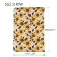 thumbnail image 3 of Rateoe Vintage Plaid Cute Sunflower Pattern Passport Holder Wallet Leather Mulit-purpose Travel Wallet Credit Cards Case ,Passport Cover for Women Men-6.5 in, 3 of 5