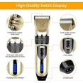 thumbnail image 2 of Electric Dog Grooming Clipper, Cordless Pet Grooming Kit Hair Clipper Kit(Gold), 2 of 5