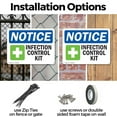thumbnail image 3 of (2 Pack) Infection Control Kit OSHA Notice Sign 24 Inch X 18 Inch Indoor / Outdoor Rust-Free Aluminum Metal Signs for Workplace, Workshop, and Construction Site, Made in the USA, 3 of 8