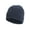 Blue, variant on Men's Faux Fur-Lined Rib Cuff Beanie with Tipping, Warm Winter Hat (Black)
