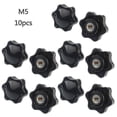 thumbnail image 1 of 10 Pcs M5/m6/m8/m10 Female Thread Hex Shaped Head Clamping Screw Knob Wing Nut, 1 of 5