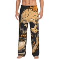 thumbnail image 1 of Fotbe Grim Coffee Skull Pantalones de Pijama para Hombre, Pantalones de Dormir, Pantalones de Casa con Cintura Ajustable y Bolsillos-X-Large, 1 of 6