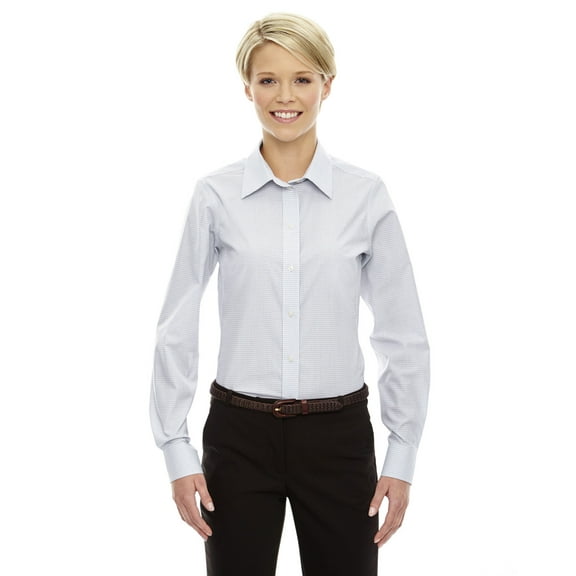 Devon & Jones Ladies' Crown Woven Collection™ Micro Tattersall