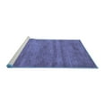 thumbnail image 2 of Ahgly Company Machine Washable Indoor Rectangle Abstract Blue Contemporary Area Rugs, 6' x 9', 2 of 4