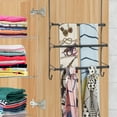 3 Tier OvertheDoor Towel Rack Organizer with Hooks for Bathroom