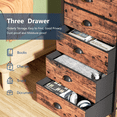 thumbnail image 4 of TYDIMOR Fabric Dresser for Bedroom, 5 Drawer Chest of Drawers, Brown, Ideal for Adults, 4 of 8