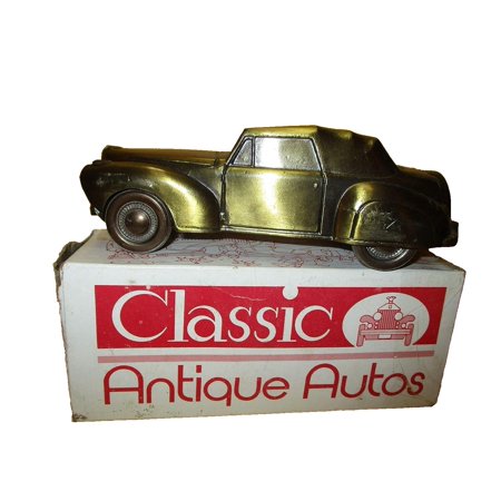 Vintage 1970's Cast Iron Coin Bank Banthrico Lincoln Continental