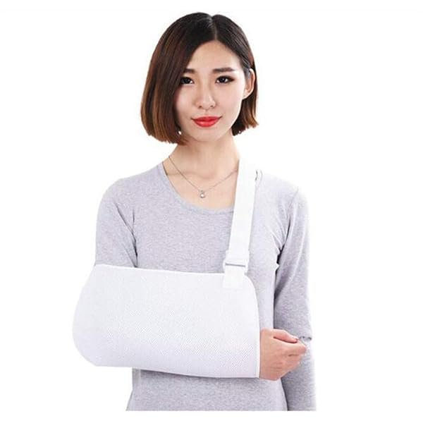 wonima44 Sevenfly Ergonomic Arm Sling Medical Support Strap For Men And Women Adjustable Shoulder, Rotator Cuff Full Soft Immobilizer(white)