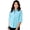 Aqua, variant on BlueGeneration Ladies Easy Care Stretch Poplin - Light Blue 3 Extra Large Solid