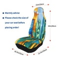 thumbnail image 4 of Vsdgher Bright Paper Cactus Scene Automotive Seat Covers for Cars Trucks and SUVs – Car Seat Covers for Truck Seat Protectors Set of 2, 4 of 7