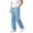 Blue boys sweatpants, variant on Jessboyy Sweatpants for Boys Loose Fit Straight Leg Open Bottom Sweatpant with Pockets Elastic Waist Casual Fall Winter Boy Pants Blue,7-8 Years