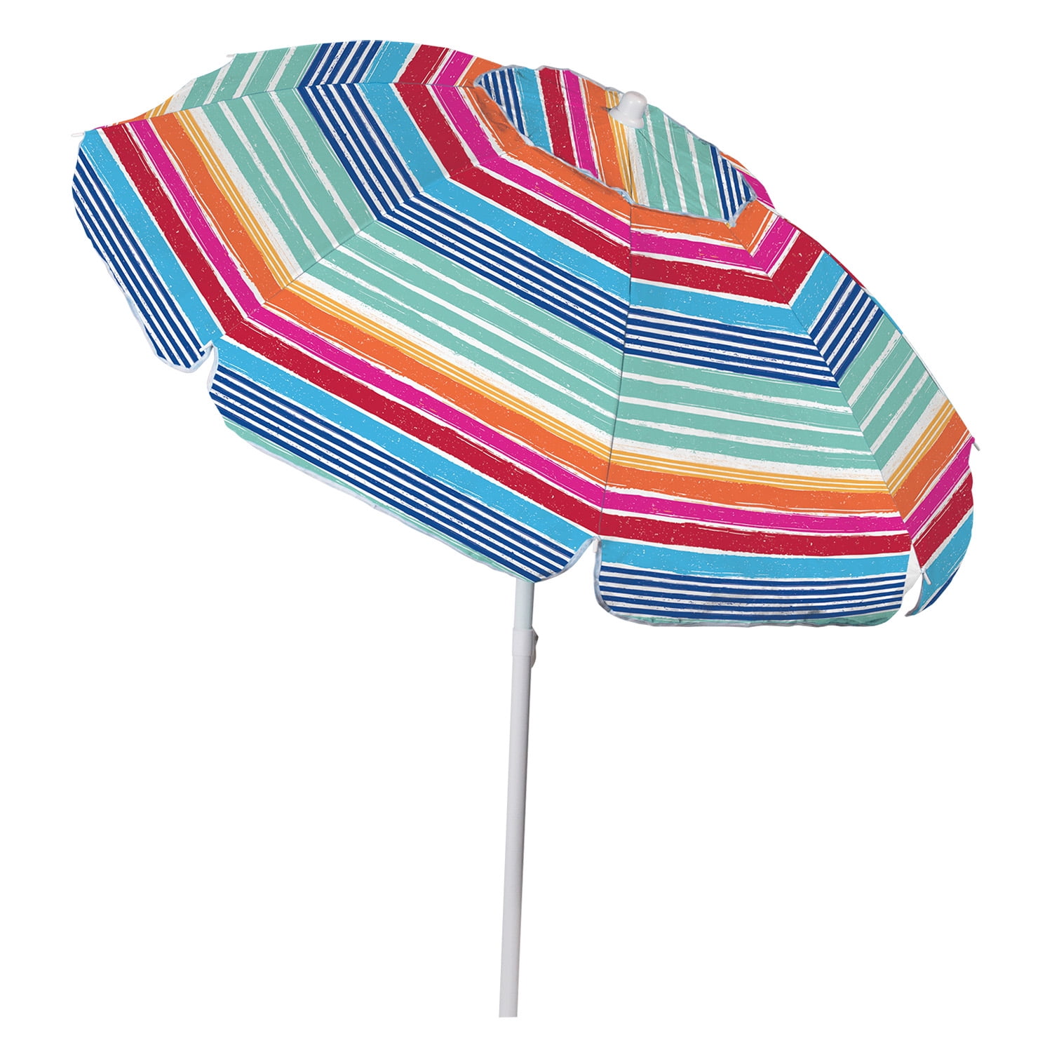 Seasonal Supply Co. 6' Blue Hexagon Beach Umbrella