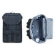 thumbnail image 4 of Mochila de lona vintage Kaukko Mochila de senderismo para viajes al aire libre Mochilas escolares KAUKKO KD01-Black, 4 of 5
