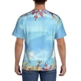 thumbnail image 3 of Vsdgher Sea and Fish Print Men's Dry Fit Mesh Athletic Shirts Moisture Wicking Tennis T-Shirt Tops, 3 of 9