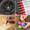 thumbnail image 4 of Back to School Essentials Paint Pens Never Fade Based Paint Marker Set For Rock Stone Wood Fabric Plastic Canvas Ceramic Glass Crafts Tire Metal Markers 5ml, 4 of 5