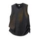 thumbnail image 5 of Ceisia Men's Relaxed Fit Vintage Washed Tie-Dye Sleeveless Tank Top Mini V-Neck Casual Shirt Black L Gifts, 5 of 7