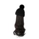thumbnail image 1 of Jumpingount Sombrero de extensión de pelo de simulación para mujer, gorro de punto desmontable, pelo largo falso, tocado de viaje para fiesta, accesorios Cuidado del cabello Marrón oscuro Jumpingount CE014849-02, 1 of 6