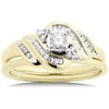 1/3 Ctw Rnd Ctr Bridals Set 14kt Yg