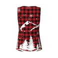 thumbnail image 5 of Haiem Christmas Tree Buffalo Plaid Workout Tank Tops for Women, Athletic Sports Slim-Fit Tank Tops, Compression Sleeveless Dry Fit Shirts,Athletic Shirt-X-Large, 5 of 9