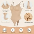 thumbnail image 3 of ANYFIT WEAR Backless Thong Bodysuit Shapewear for Women Full Body Shaper Tummy Control Butt Lifting Seamless V Neck Slimming Tank Top, 3 of 5