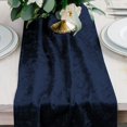 thumbnail image 2 of Weddingstar Velvet Table Runner - Navy Blue, 2 of 2