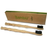 Bambu Toothbrush: Charcoal Infused Bristles with Bamboo Wood Handle