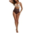 thumbnail image 2 of INSPIRE CHIC Women's High Waisted Briefs Shapewear Tummy Control Shaping Underwear L Mocha, 2 of 5