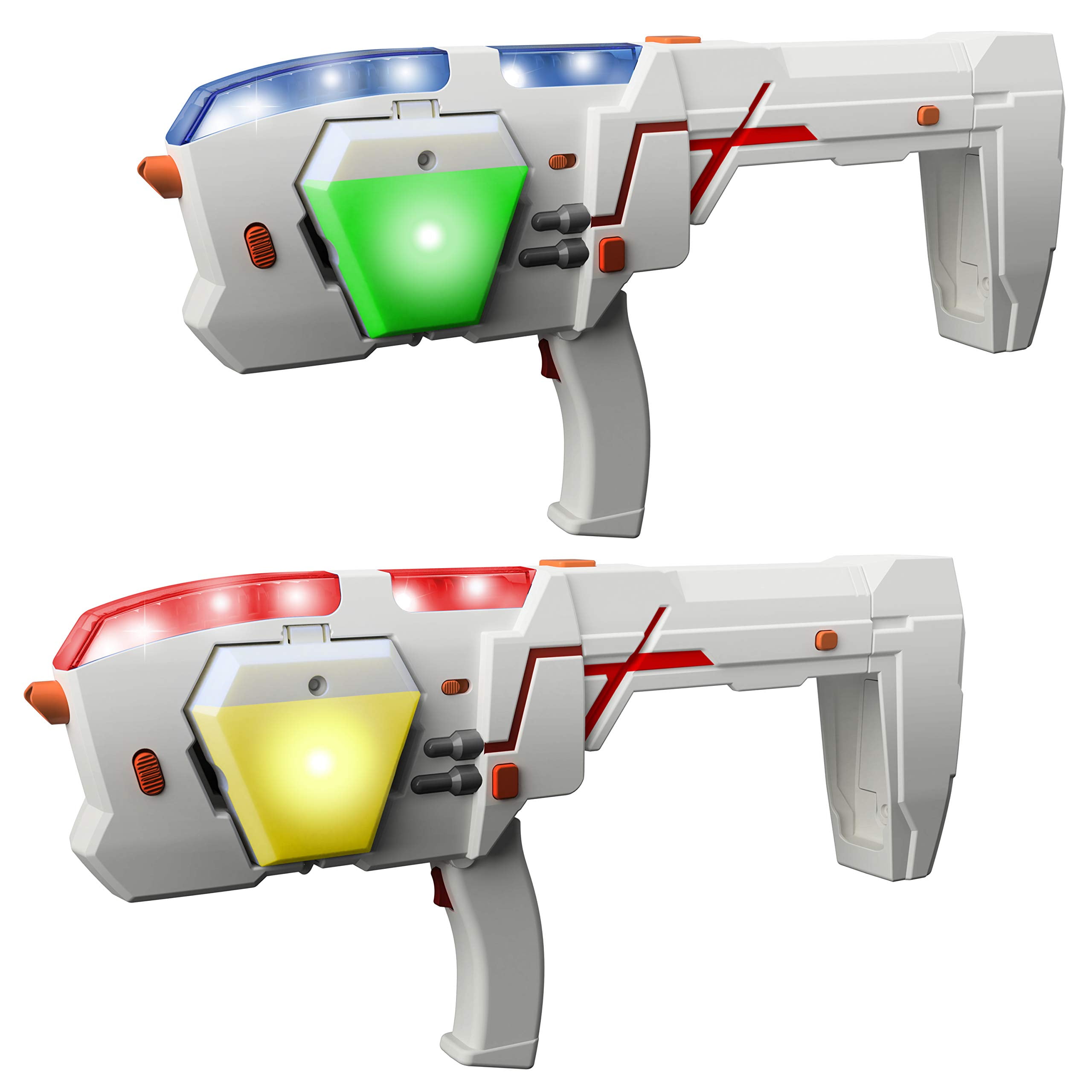 2 blasters. New Laser X Double Morph Blasters 90M infrared gaming range 
