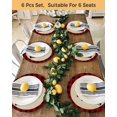thumbnail image 4 of 13 Inch Round Placemats Set of 6, Christmas Tree Non Slip Heat Insulation PP Table Mats, Green Xmas Tree Red Black Plaid Rustic Washable Place Mats for Kitchen Dining Party Table Decor, 4 of 7