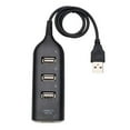 thumbnail image 3 of 2 PCS  4 Ports USB 2.0 Hub Expander Adapter Black, 3 of 7