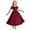 Burgundy, variant on Flower Girl Dresses Junior Bridesmaid Dresses Ruffle Dresses A-Line Casual Flowing Chiffon Dresses for Girls Wedding Celebration