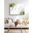 thumbnail image 4 of Marble Sage Green Wall Art for Living Room,Canvas Picture Wall Decor for Bathroom Bedroom,Gold White Modern Gradient Ocean Wavy Painting Artwork for Office Kitchen Hallway Dining Room Decor 20"x24", 4 of 8