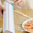 thumbnail image 2 of Reusable Food Wrap Cutter Cling rack organizer kitchen Film Cutter Wrap Dispenser with Slide Cutter, 2 of 9