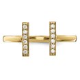 thumbnail image 4 of Dainty Designs 14k Diamond Double Bar Ring, 4 of 5