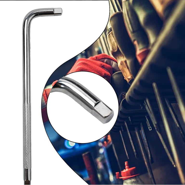 Extension L-Type Shaped Double End Non-Slip Socket Bent Bar 1/2 1