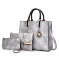 thumbnail image 1 of Conjunto De 3 Bolsos Para Mujer, Bolso De Mano De Piel Sintética, Bandolera, Regalo Ideal Para Mujer Y Niña Cateissary AP007696-01, 1 of 6