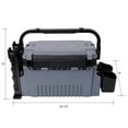 thumbnail image 4 of Large Dual-Layer Fishing Tackle Box Organizer With 2 Rod Holders And Cup Holders For Outdoor Fishing Adventures, 4 of 14