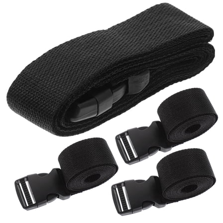 IDEANATEGRATE 4Pcs Utility Straps with Buckle Design for Securing Items and Moving 117.90X1.49X0.04in