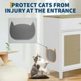 thumbnail image 4 of Yiwa Cat Furniture Cabinet, Stylish Hidden Litter Box with Rattan Design and Integrated Scratching Door, 4 of 9