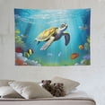 thumbnail image 4 of JRXY  Underwater World Tapestries Large Size 40x30 Inch Dolphins Turtle Sea Life Fish Corals Sea Creature Tapestry for Bedroom Aesthetic Home Decor Backdrop Men Women Dorm Wall Tapestry, 4 of 7
