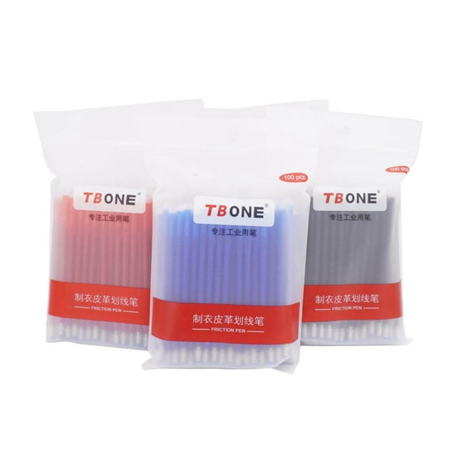 pitrice 100Pcs Heat Erasable Pen Pens Refills Refills Fabric Marking Ink Markers Tailor Pens Marking Pens Refill Refills for Embroidery Blue