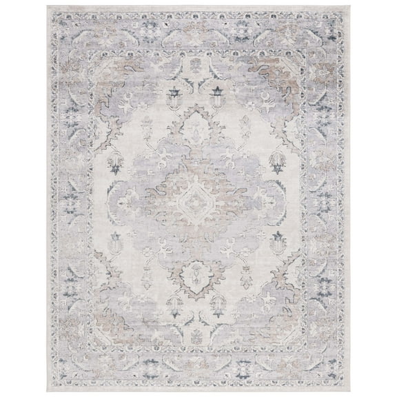 SAFAVIEH Oregon Ethelinda Floral Bordered Area Rug, 11' x 15', Beige/Grey
