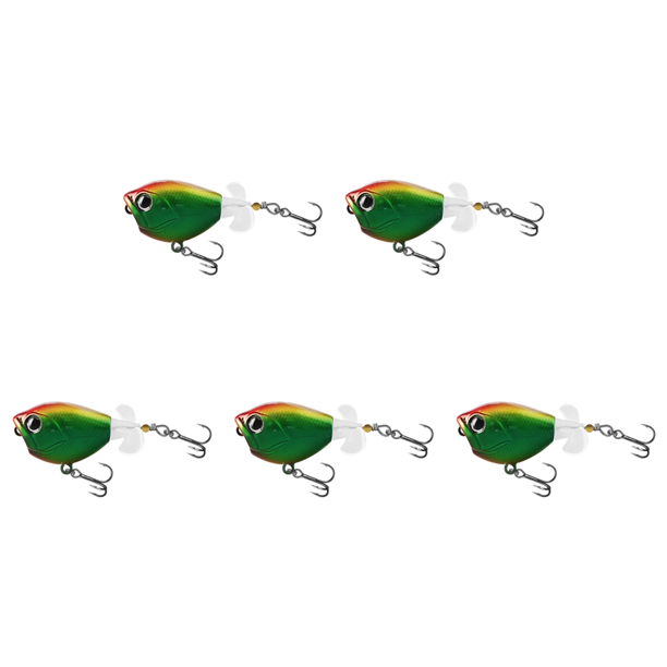 Señor Flotante Popper pesca hélice giratoria cebo artificial para green de lubina