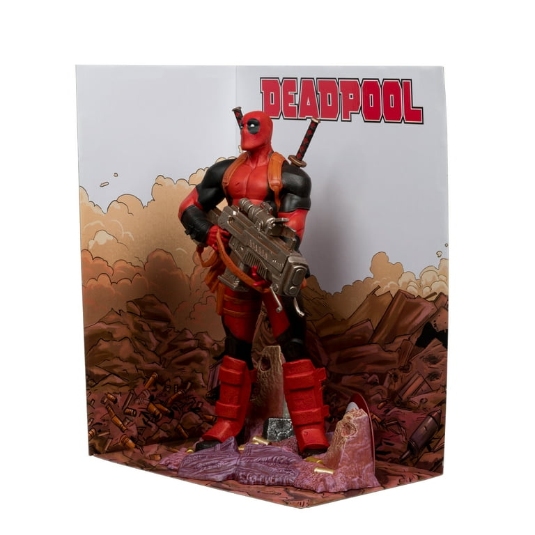 ★MARVELCOLLECTION★ Small Planet Deadpool Avengers Style Wh Marvel Deadpool Grey Suit 1:6 Action Figure McFarlane Toys