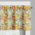 thumbnail image 5 of Ambesonne Funny Valance & Curtain, Teddy Bears Doodle Comic, 55"x36", Multicolor, 5 of 6