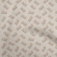 thumbnail image 1 of oneOone Cotton Flex Tawny Brown Fabric Text Craft Projects Decor Fabric Printed By The Yard 40 Inch Wide, 1 of 5