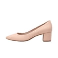 thumbnail image 2 of Zapatos DREAM PAIRS DPU212 Tacón Bajo Grueso Color Albaricoque Talla 9, 2 of 5