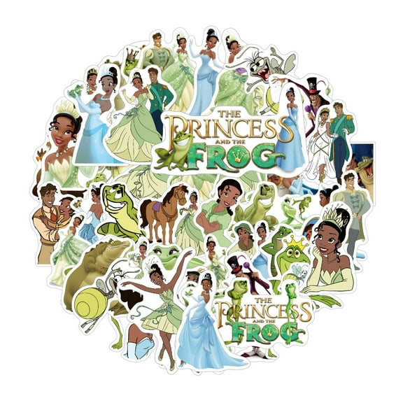 100 Pcs Tiana Princess Stickers Collector Set - Premium Vinyl Decals for Tumbler, Skateboard, Tech Devices | Anime Art Pack