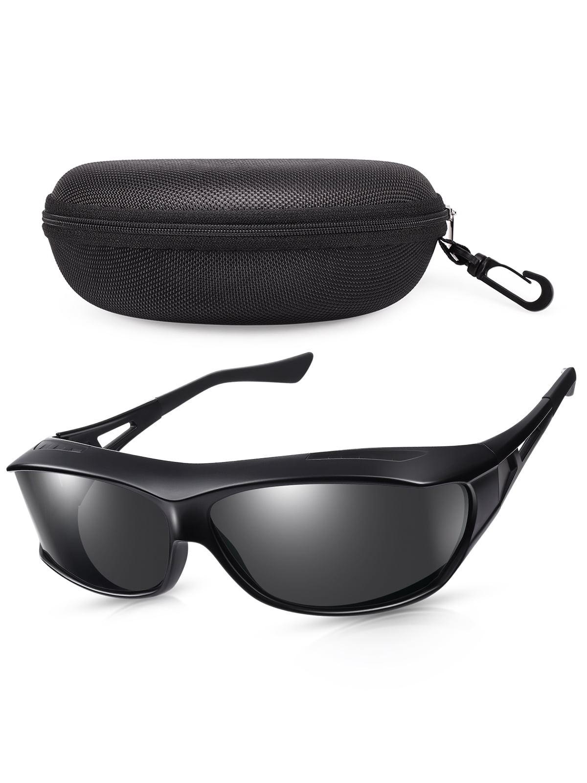 DNA Polarized Rx'able Sunglasses, Unisex, A3001, Brown, 61-14-129